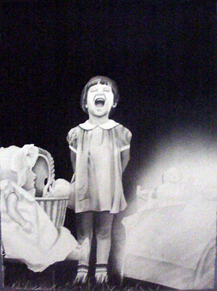 DREAMTIME A MEDICINE PIECE - graphite and charcoal on paper artwork by Sherrie Pettigrew